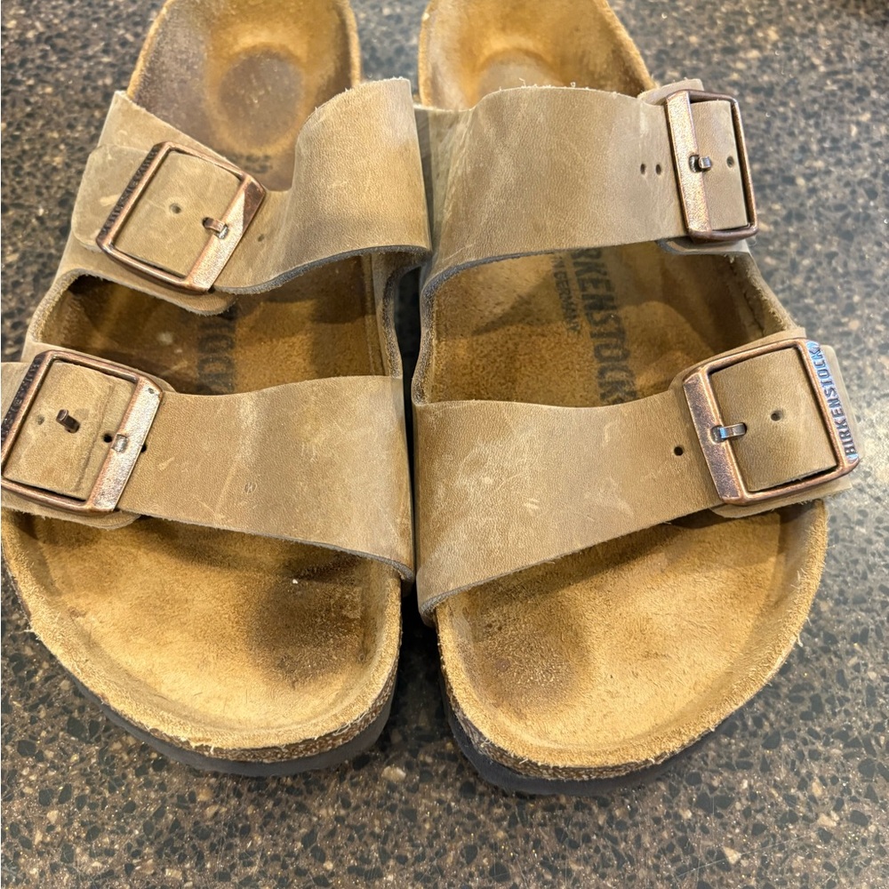 Birkenstock Tan Double-Strap Sandals